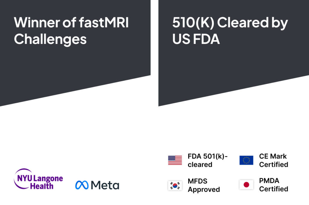 Image of Accolades and Regulatory Approval for SwiftMR, AI-powered MRI image enhancement solution