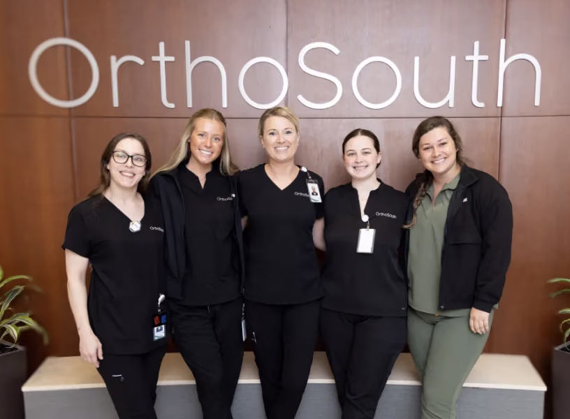 OrthoSouth MRI team at the practice