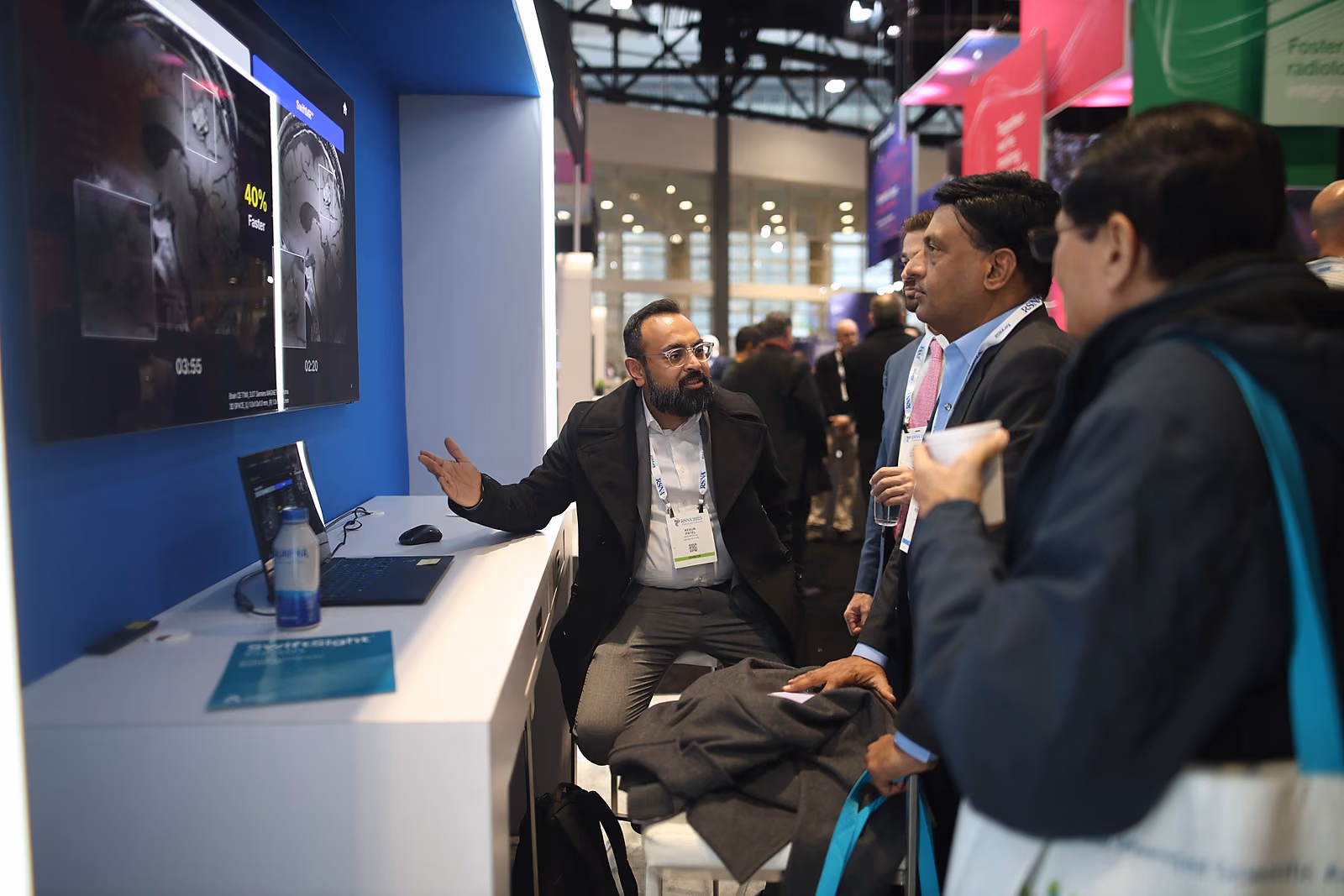 Demoing SwiftMR at the AIRS Medical booth