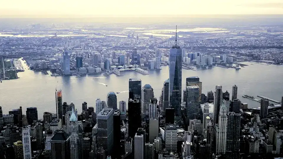 The Manhattan skyline
